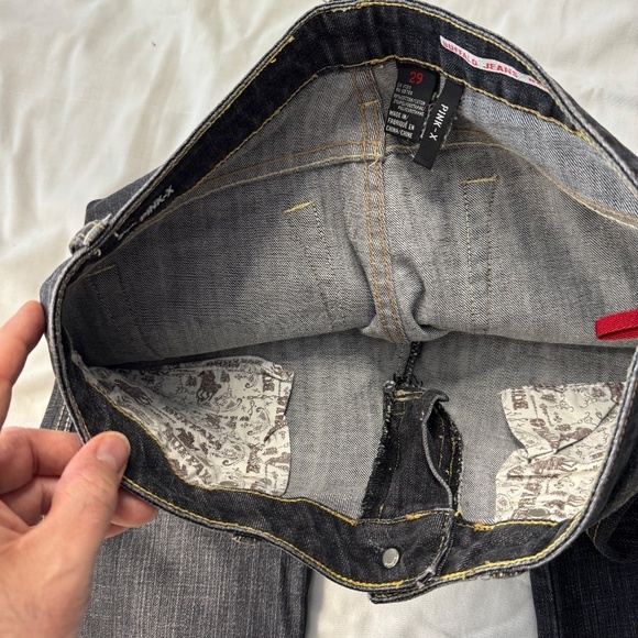 Vintage Buffalo Jeans Womens PINK-X Low-Rise Bootcut Jeans Gray/Black Sz 29 - Picture 8 of 16